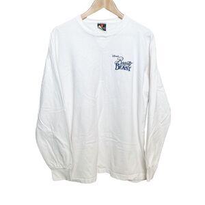 Vintage Signal Sports White Long Sleeve Size XL Disneys Beauty and The Beast